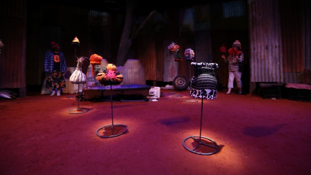 The striking set of the play Head Full of Love.