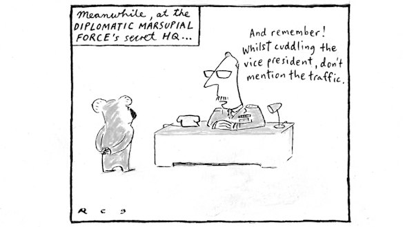 Vice president Koala. Reg Lynch for Extra April 23