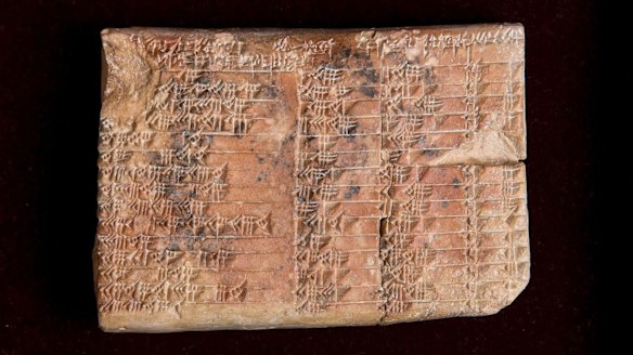 Ancient tablet offers new angle on birth of maths, Sydney researchers say