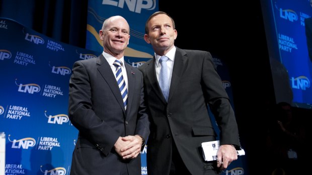 Queensland Premier Campbell Newman with Prime Minister Tony Abbott.
