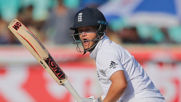 Ben Duckett in action for England against India last year.