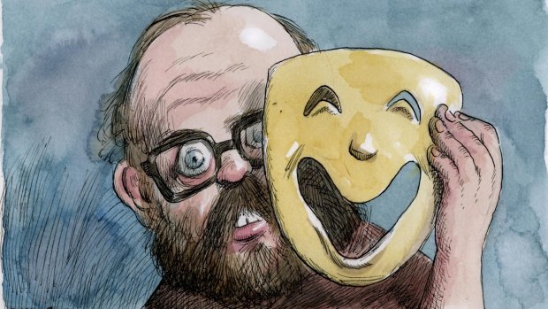 Kitson's sole connection to his public is a mailing list he oversees himself. Illustration by John Shakespeare