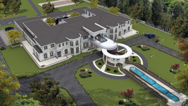 The mansion also has plans for a helipad.