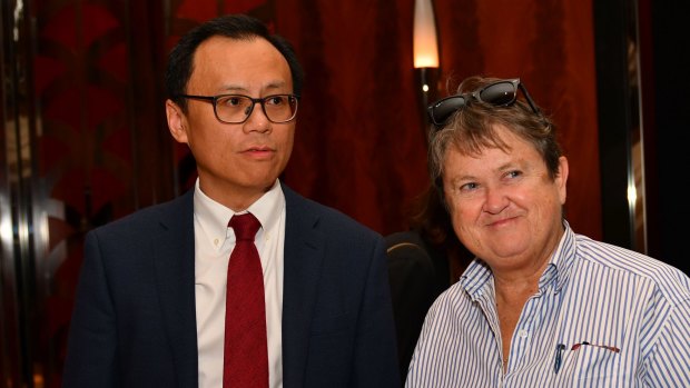 Alternate director Chan Wei-Chan and shareholder Jan Cameron at the Bellamy's extraordinary general meeting in Melbourne.