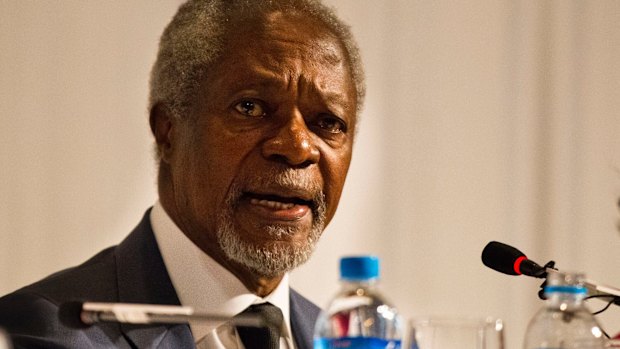 Former UN secretary-general Kofi Annan: "No cause can justify such senseless killing."