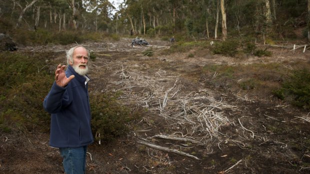 Chris Jonkers, a member of the Lithgow Environment Group that is opposed to the extension of the mine.