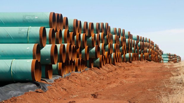 Hundreds of kilometres of pipes are ready to be installed.