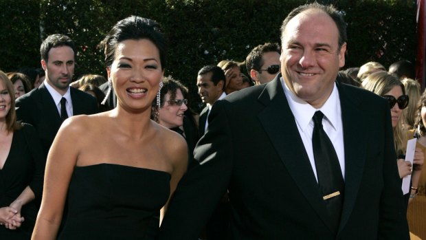 James Gandolfini and wife Deborah Lin. 