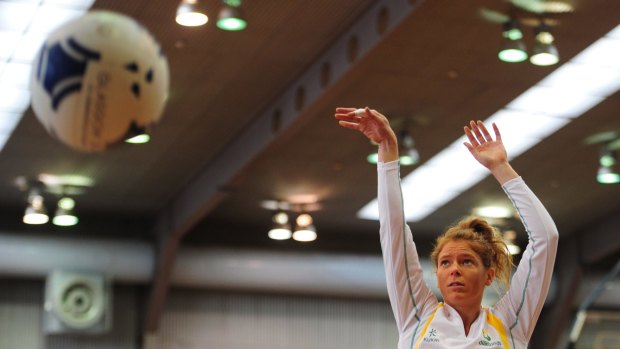 Aiming for top spot: Tegan Caldwell is one of two new faces in the Australian Diamonds team.