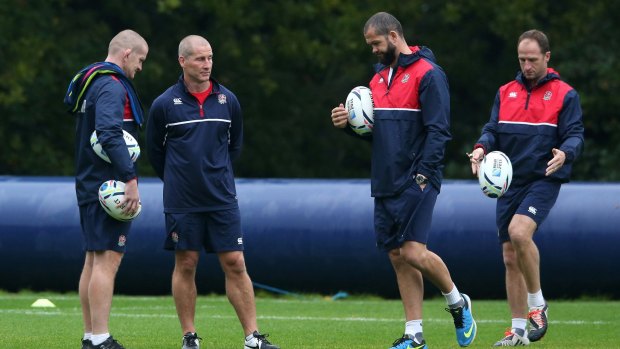 Gone: The former England management team of Graham Rowntree, Stuart Lancaster, Andy Farrell and Mike Catt.