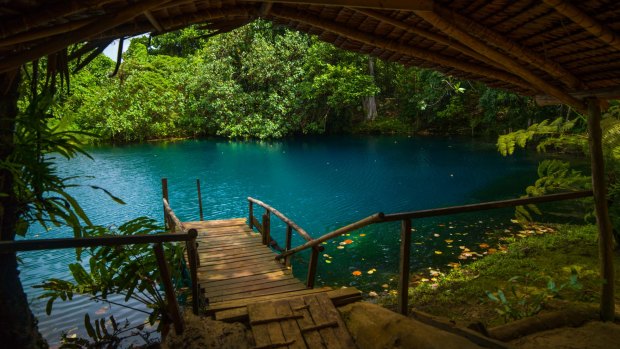 Matevulu blue hole, Sanma Province, Espiritu Santo.