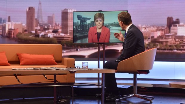 Scotland's First Minister Nicola Sturgeon tells the BBC's Andrew Marr on Sunday that a Scottish Parliament veto of Brexit is on the table.