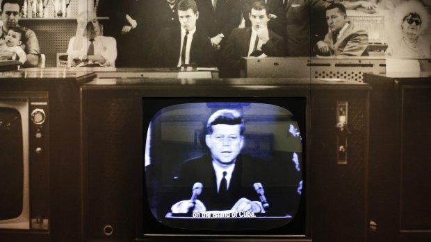 President John F Kennedy's October 22, 1962, televised address about the Cuban Missile Crisis.