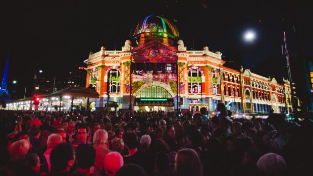 Events such as White Nights bring thousands of night-time visitors into Melbourne.