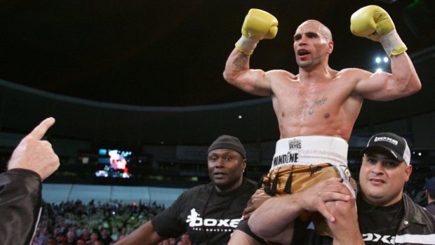 Still claiming he is after a massive fight in the US: Anthony Mundine. 