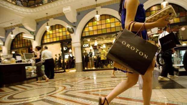 Lower ground shopping at the QVB, is known as the ''ant track'' by train commuters who shop as they head to the train.