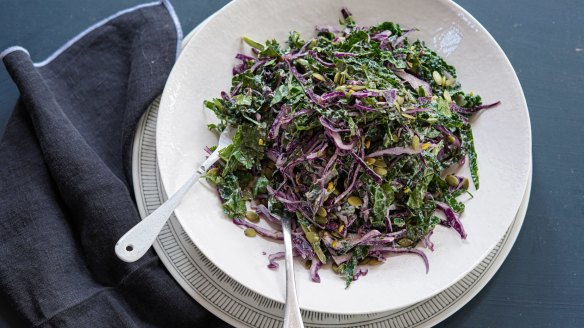 Give your coleslaw a kick with this harissa dressing.