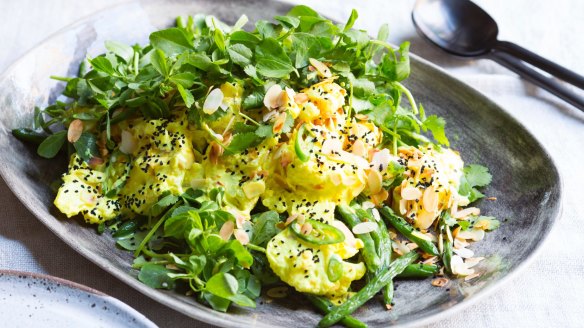 Karen Martini's cauliflower, green bean and fenugreek salad.