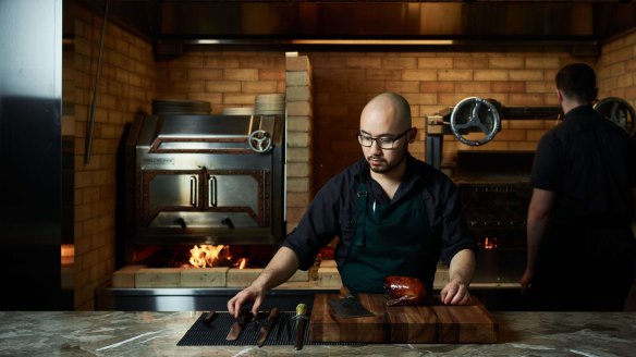 Chef and co-owner Khanh Nguyen at Aru, Melbourne.