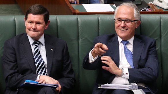 Kevin Andrews alongside Malcolm Turnbull when they were both on the front bench.