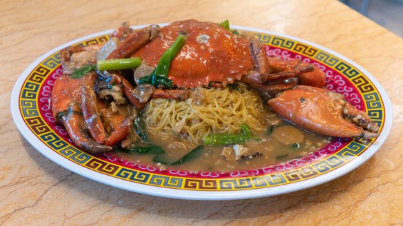 Mud crab at Wong's Lucky Bar.