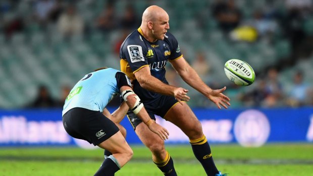 Brumbies captain Stephen Moore is one of only four Brumbies players who have beaten the Crusaders in their careers. 