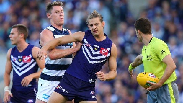 Nat Fyfe was targeted by the Cats last weekend.