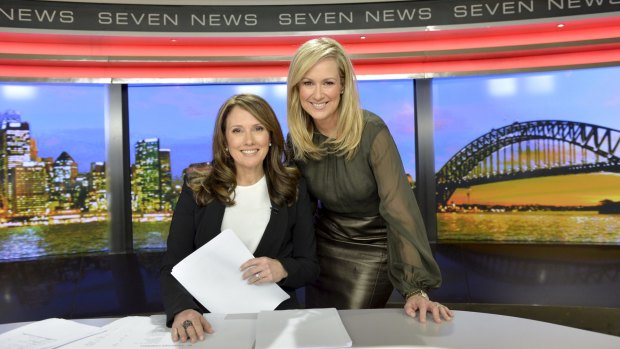 Chris Bath's final bulletin after 20 years with the Seven Network. Pictured with Melissa Doyle.