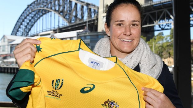 Excited: Wallaroos captain Shannon Parry has welcomed the announcement of a nationwide women's rugby union competition.