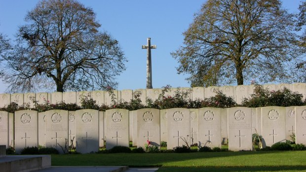 The Dernancourt Communal Cemetery today.