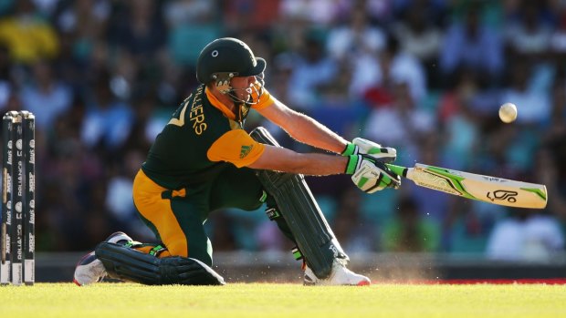 AB de Villiers of South Africa is in brilliant form.