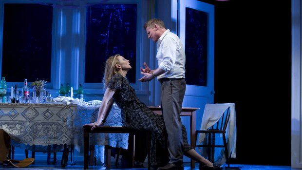 Cate Blanchett and Richard Roxburgh in the STC production of The Present, now about to start on Broadway.