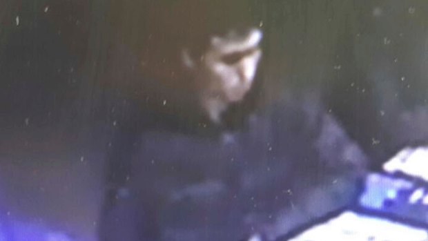 The man identified by police as the main suspect in the New Year's Day terror attack at an Istanbul nightclub, captured on CCTV before the attack. 