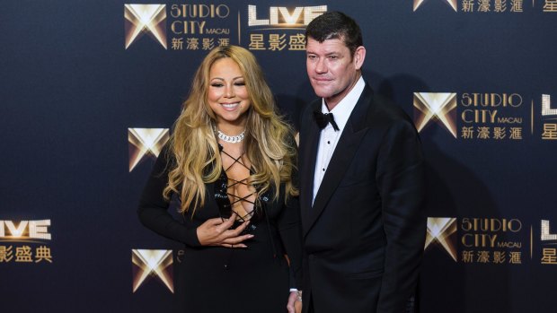 Recently split: James Packer is no longer engaged to be married to Mariah Carey. 