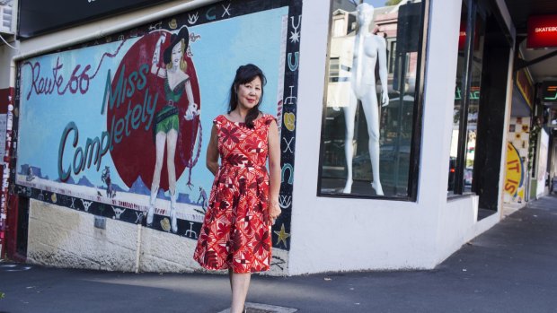 Cultural landmark: Tina Lowe has battled to save the Darlinghurst mural.