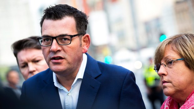 Premier Daniel Andrews speaks to the media on June 10. Seventeen months out from an election, Labor is in a precarious position.
