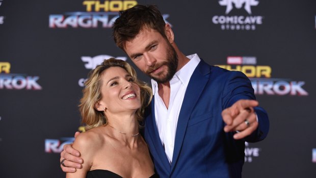 Hemsorth and his wife, Elsa Pataky, who live near Byron Bay, welcomed the latest Thor movie being shot in Australia.