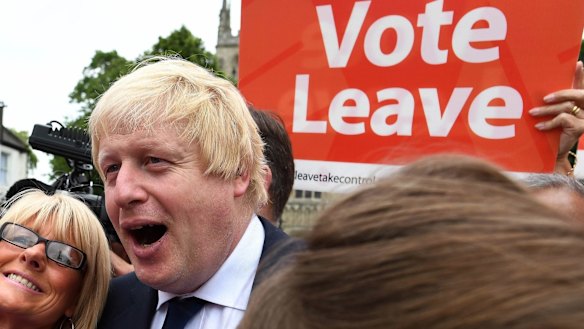 The Brexit figurehead, former London mayor Boris Johnson.