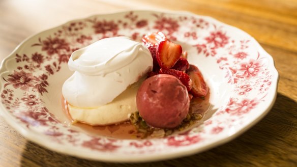 Desserts at the Long Paddock feature seasonal fruit.