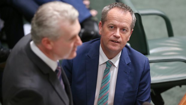 Manager of Opposition Business Tony Burke, pictured with Labor leader Bill Shorten, said that since Mr Turnbull had made that claim  Labor would take him at his word.