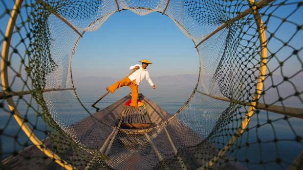 Travel is filled with the most inspirational moments and people. Photo: A fishermen at Inle Lake, Shan State, Myanmar.