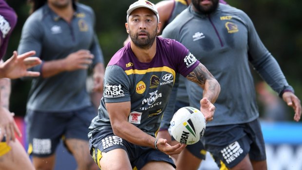 Half done: Benji Marshall says he does not deserve a starting spot in the Broncos side.