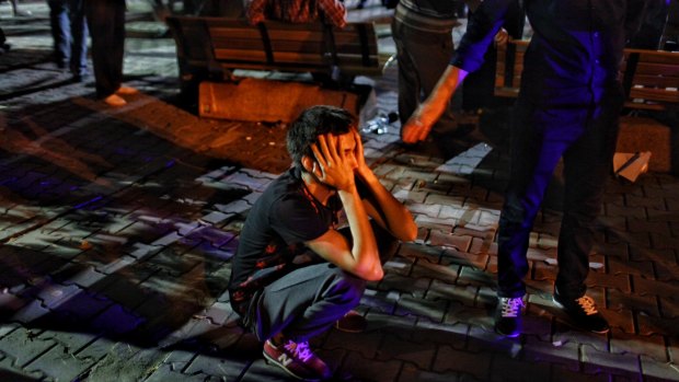 A relative of a victim at Ataturk Airport following the terror attacks in Turkey.