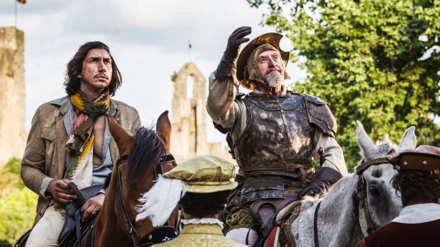 Adam Driver and Jonathan Pryce in The Man Who Killed Don Quixote.