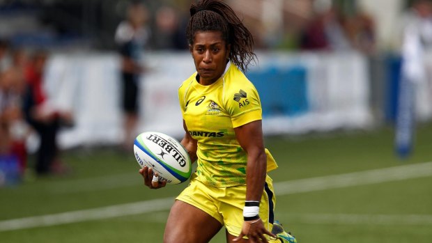 Ellia Green sprints away as Australia swept aside their opposition in the pool stages.