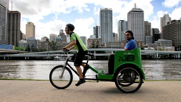 Brisbane Green Cabs would be forced to use a shared pedestrian and bike path under the new plans for the Victoria Bridge