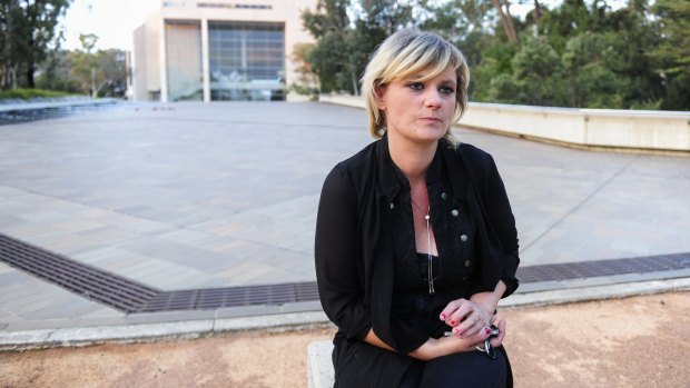 Tania Isbester has taken her fight to save her dog Izzy to the High Court of Australia in Canberra.