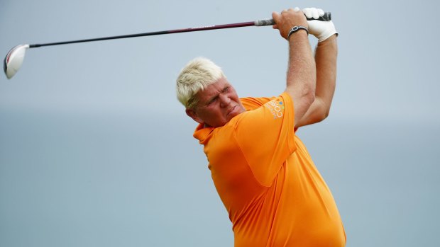 Hospitalised: John Daly reportedly collapsed on the course.
