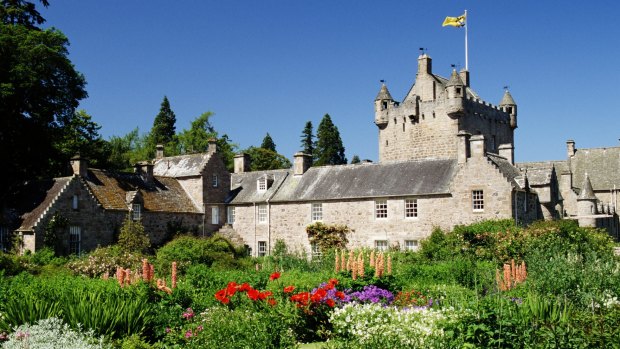  Gardens of  Cawdor Castle in Cawdor, Scotland. 