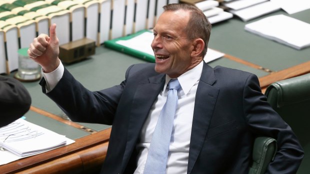 Not all smiles: Prime Minister Tony Abbott is being pressed to do more on climate.
 